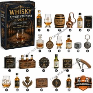 Whisky 2026 Collector's Edition Advent Calendar - front box with numbered whisky items