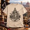 Will Ospreay Assassin's Creed Black Flag Resynced T-Shirt - front view with character artwork and printed