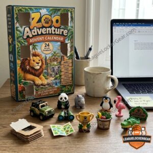 Zoo Adventure 2026 Advent Calendar - front packaging with jungle artwork