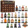 A World Of Cheers advent calendar with 24 assorted miniature drink bottles displayed