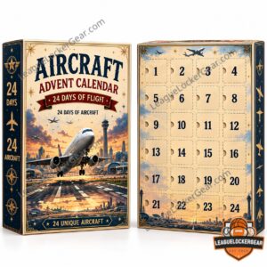 Aircraft 24 Days of Flight Advent Calendar 2026 - numbered aircraft models displayed beside box