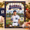 Baseball 2026 Personalized 24 Charms Advent Calendar - front view with numbered doors