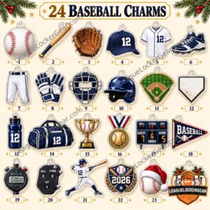 Baseball 2026 Personalized 24 Charms Advent Calendar - photo 4