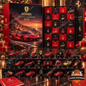 Best Ferrari 2026 Advent Calendar - open calendar with numbered compartments