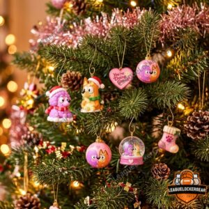 Bluey Coco You're Doing Great 2026 Advent Calendar - numbered ornament designs