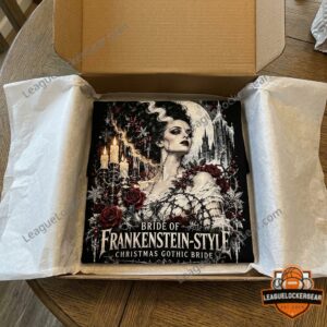 Bride of Frankenstein Christmas Gothic Bride T-Shirt - photo 3