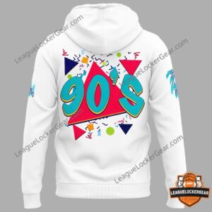 Coastal Carolina Chanticleers Back to the 90s Hoodie - retro graphic collage