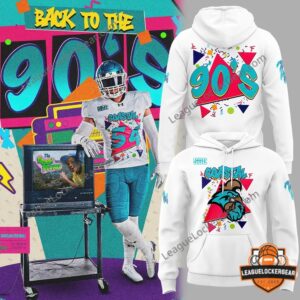 Coastal Carolina Chanticleers Back to the 90s Hoodie - back design view