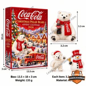 Coca-Cola Christmas Polar Bears 2026 Advent Calendar - holiday accessory assortment