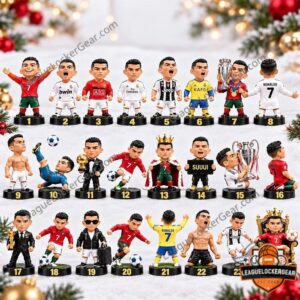 Cristiano Ronaldo One Last Dance 2026 Advent Calendar - numbered character figures in football kits