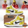 Custom Lewis Hamilton Scuderia Ferrari Sneaker - side view showing Ferrari patch and custom name area