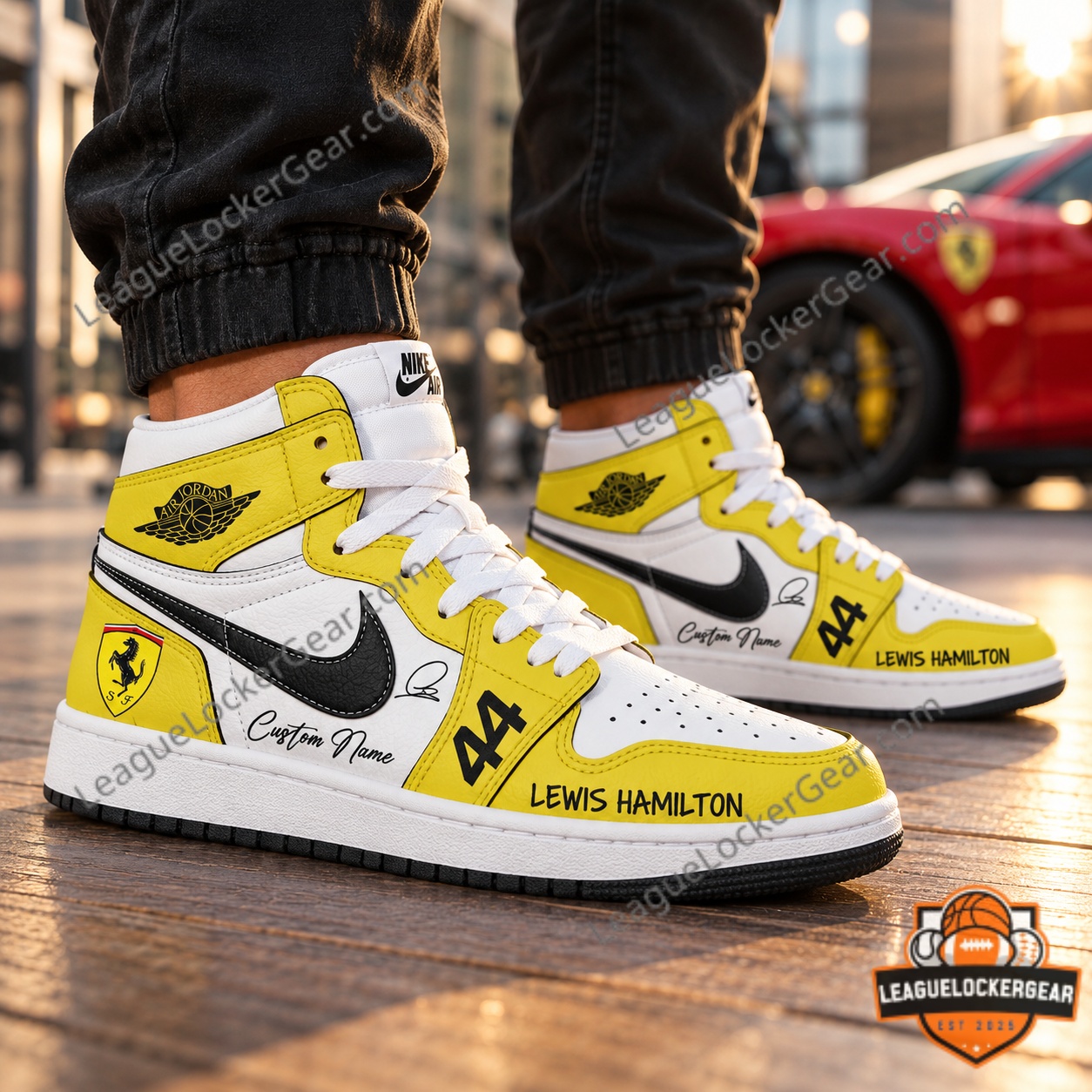 Custom Lewis Hamilton Scuderia Ferrari Sneaker - photo 3