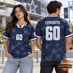 Dallas Cowboys Navy Star 60 Football Jersey - photo 2