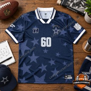 Dallas Cowboys Navy Star 60 Football Jersey - photo 3