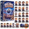 Edmonton Oilers Hockey Surprises Christmas Advent Calendar - box with labelled player figures and mascot