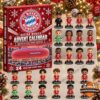 Bayern Munich advent calendar box beside the full lineup of mini player designs