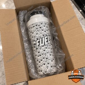 G FUEL Ghost Pattern Shaker Cup 2026 - close-up of G FUEL logo and ghost pattern