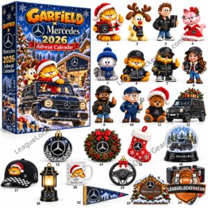 Garfield x Mercedes-Benz 2026 Christmas Advent Calendar - front cover and side panel