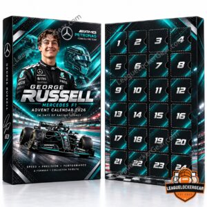 George Russell Mercedes-AMG Petronas Formula One Team 2026 Advent Calendar - numbered figurine lineup