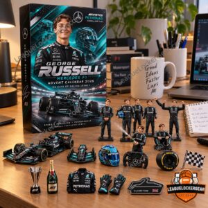 George Russell Mercedes-AMG Petronas Formula One Team 2026 Advent Calendar - side panel and signature detail