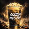 Godzilla Minus Zero Movie Popcorn Bucket - front view filled with popcorn