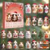 Guinea Pig Christmas 2026 Advent Calendar - box front with festive guinea pig illustrations