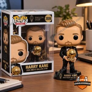 Harry Kane 2026 Ballon d'Or figure next to its window box