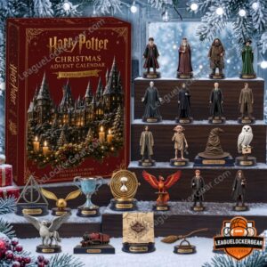 Harry Potter Christmas 24 Days of Magic Advent Calendar - box and miniature character display