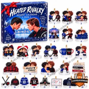Heated Rivalry 2026 Advent Calendar - box with numbered ornament designs