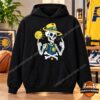 Indiana Pacers Mexico City CDMX Game 2026 Sugar Skull Skeleton Hoodie - front view with skeleton basketball