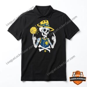 Indiana Pacers Mexico City CDMX Game 2026 Sugar Skull Skeleton Hoodie - photo 3