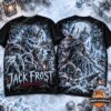 Jack Frost Horror Christmas 3D T-Shirt - front and back views with icy horror artwork