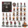 Linkin Park Christmas 2026 Advent Calendar - front view with collectible character ornaments