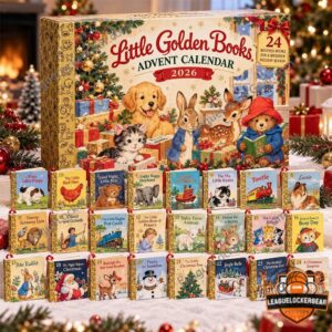 Little Golden Books 2026 Advent Calendar - front box with 24 miniature book covers