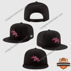 Miami Heat GTA 6 Vice City Cap - front, side, and rear views shown together