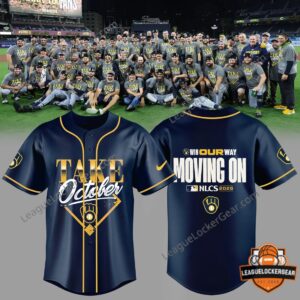 Milwaukee Brewers 2026 NLCS jersey front and back displayed together