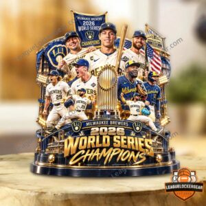 Milwaukee Brewers 2026 World Series Champions Custom Shape Acrylic Plaque - front view