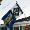 Milwaukee Brewers 2026 World Series Champions Double-Sided House Flag - angled outdoor display