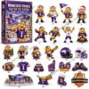 Minnesota Vikings Viktor the Viking Advent Calendar 2026 - front box and numbered holiday figures