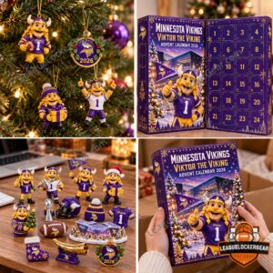 Minnesota Vikings Viktor the Viking Advent Calendar 2026 - themed accessories and character figures