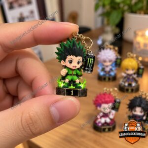 Monster Energy x Hunter x Hunter 2026 Advent Calendar - Gon keychain charm held in hand