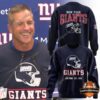 New York Giants Football Helmet Graphic Sweatshirt - front and back views with helmet graphics