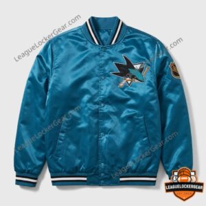 NHL San Jose Sharks 2026 Teal Satin Victory Jacket - photo 2