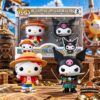 One Piece Sanrio Funko Pop 2-pack front view with Hello Kitty and Kuromi figures