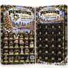Pittsburgh Penguins Christmas 2026 Advent Calendar - black and gold box with Pens lineup and 24 doors