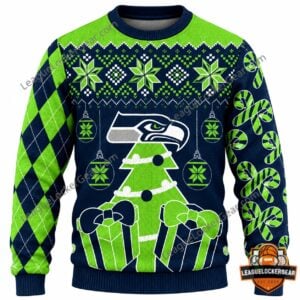 Seattle Seahawks Christmas 2026 Ugly Sweater - photo 2