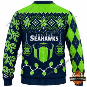 Seattle Seahawks Christmas 2026 Ugly Sweater - photo 3