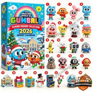 The Amazing World Of Gumball Christmas Advent Calendar 2026 - front box and numbered reveals