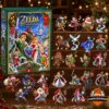 The Legend of Zelda 40th Anniversary Advent Calendar - box and collectible figurines displayed