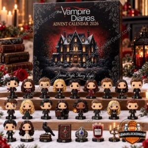 The Vampire Diaries Advent Calendar - front box with gothic mansion and numbered figurines